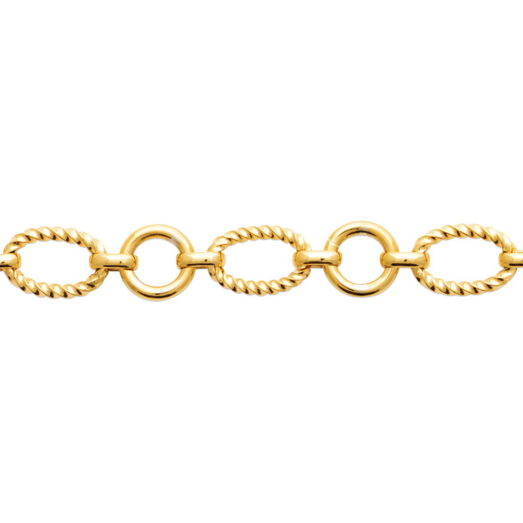Rope Link Bracelet, Steel