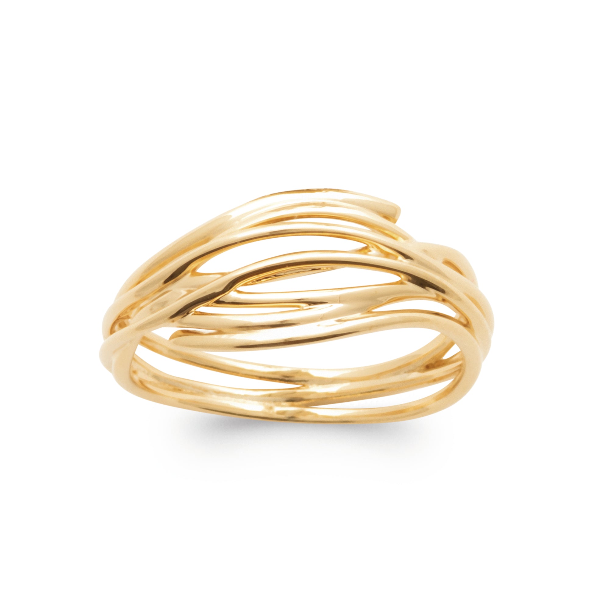 18K Gold-Plated Organic Ring | HANKO Nordic Jewelry